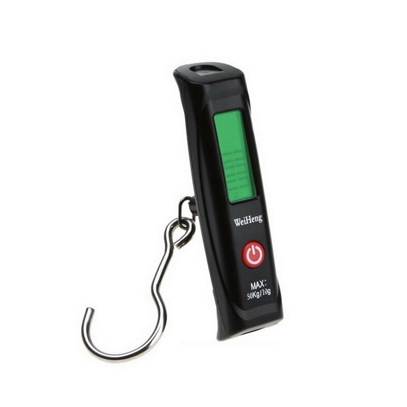 Junejour Portable Mini Digital Hand Held Fish Hook Hanging Scale Electronic LED Display Weighting Luggage Scale Gram Balance: A12L 50KG