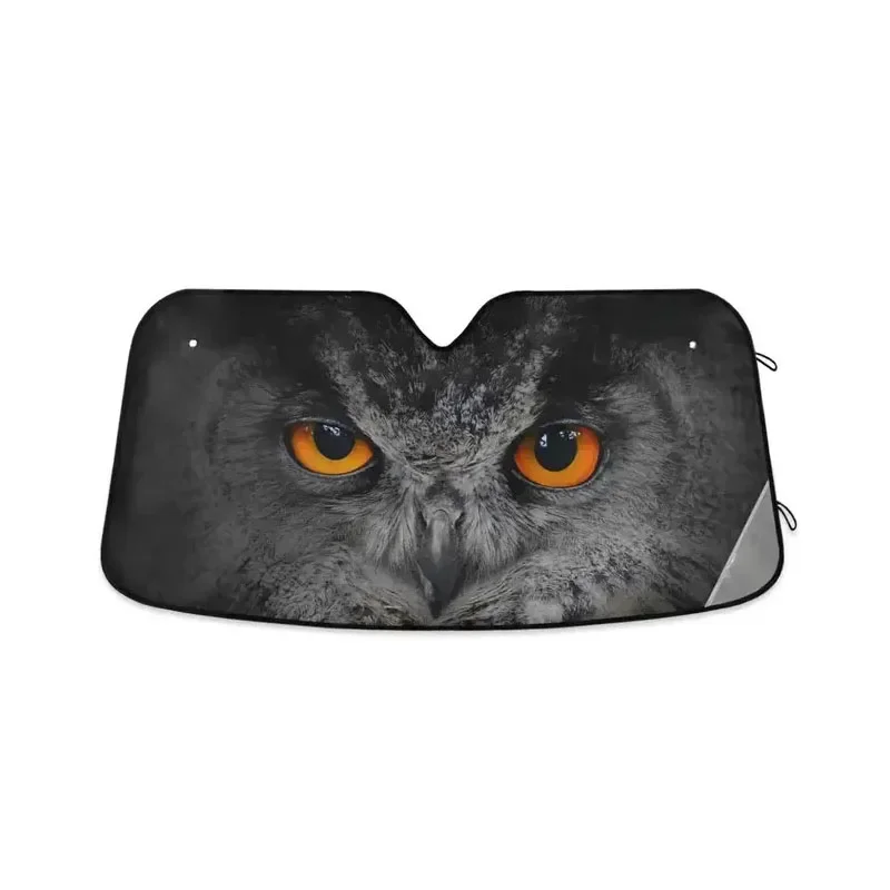 Parasol con estampado divertido para coche, Protector Interior, Reflector de calor, parasol para parabrisas: Marfíl