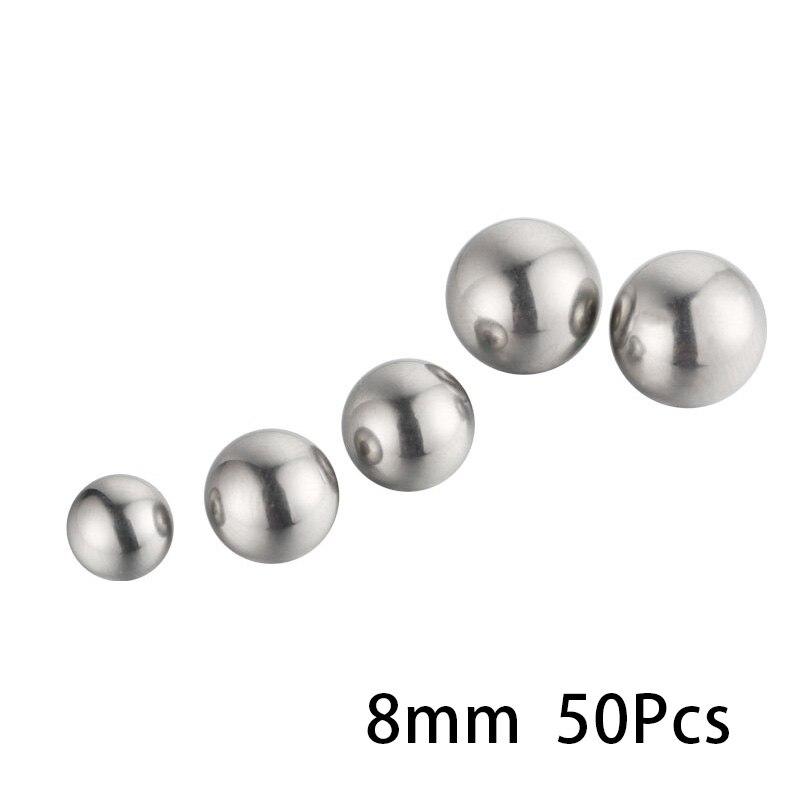 Precision stålkula 5mm stålkula standard 3 mm 4 mm 5mm små kulor i stål: 8mm(50 st)