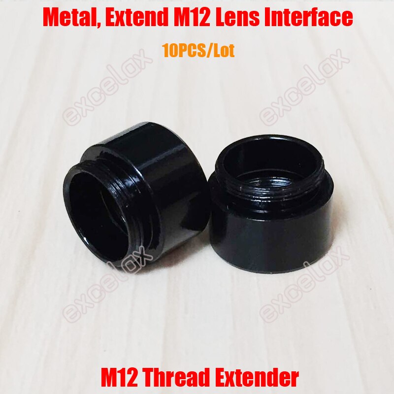 10PCS/Lot M12 Mount 7mm Thread Extension Adapter Zinc Alloy Extender for MTV CCTV Lens & Video Security Camera by Excelax