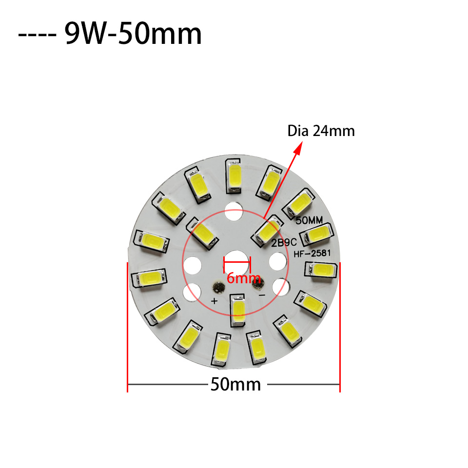 3W 5W 7W 9W 12W 15W 18W 21W 30W 36W LED Bulb Lamp SMD5730 Light Board Led Lamp Panel For DIY LED Bulb Ceiling PCB With LED: WHITE / 1w