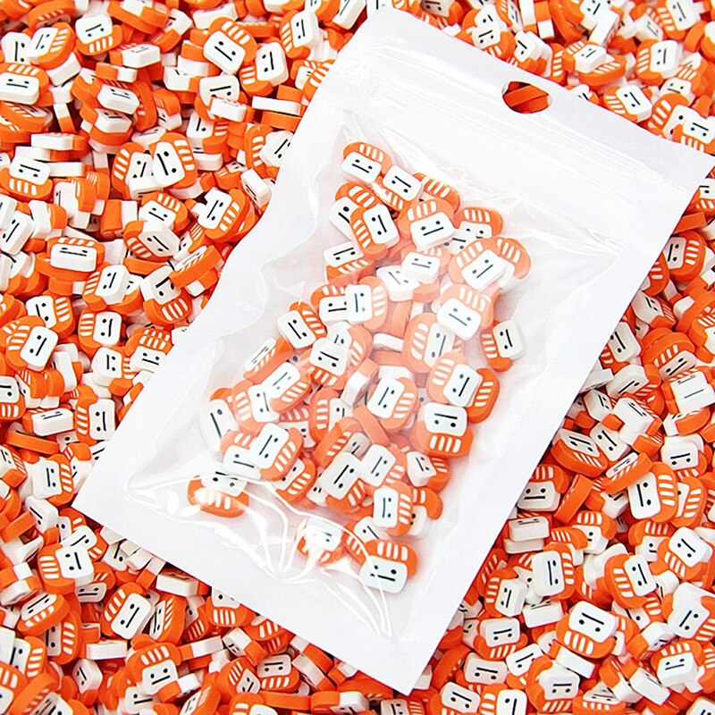 4 sacs japonais Simulation Sushi tranches pour bricolage moelleux remplissage paillettes décoration ensemble 10 g/sac