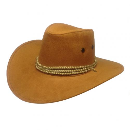 Hombre verano viaje visera de ala ancha Casual equitación sombrero de cowboy del oeste gorra de verano sombrero de vaquero sombrero de verano Cowboy sombero gorro sombrero: Amarillo