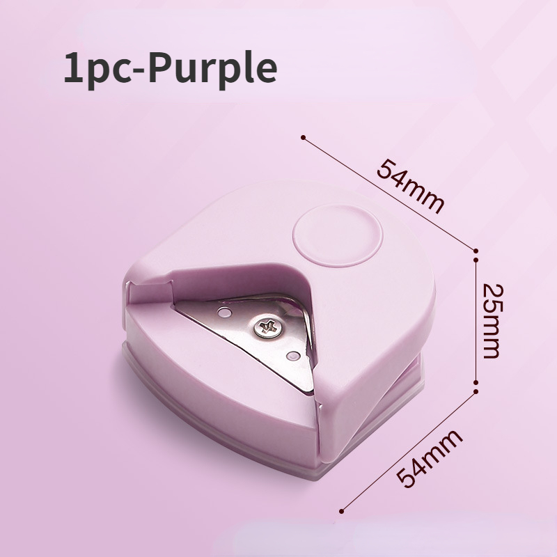 circle cutter button maker Corner round machine corner punching portable paper cutter card photo cutting: Chocolate