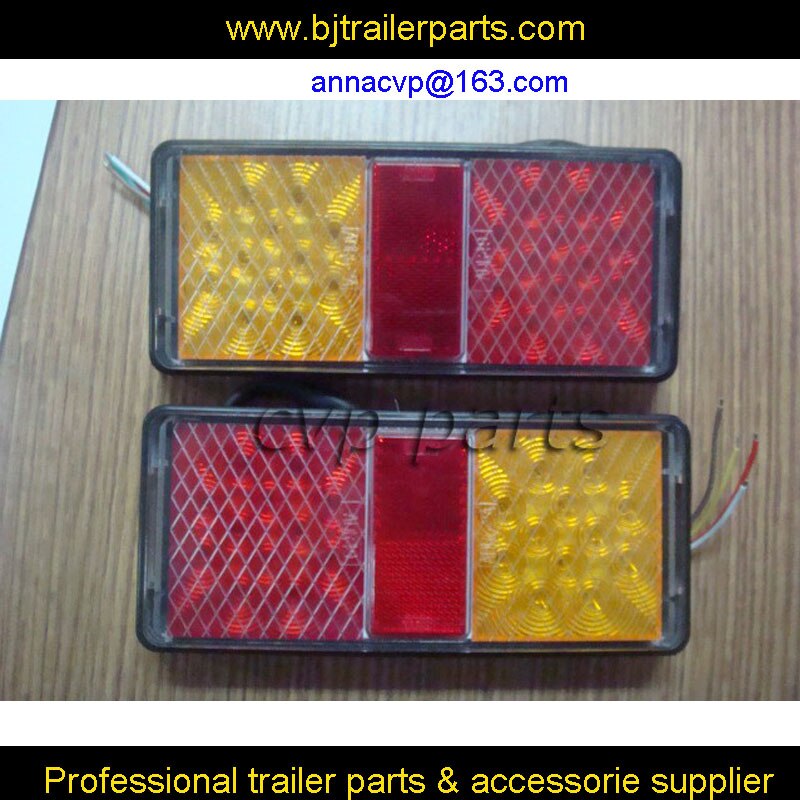 ADR and E4 approved 10-30V LED TRAILER LIGHTS LAMPS SUBMERSIBLE TRUCK BOAT TRALER PARTS (2PCS/1PAIR) waterproof trailer parts