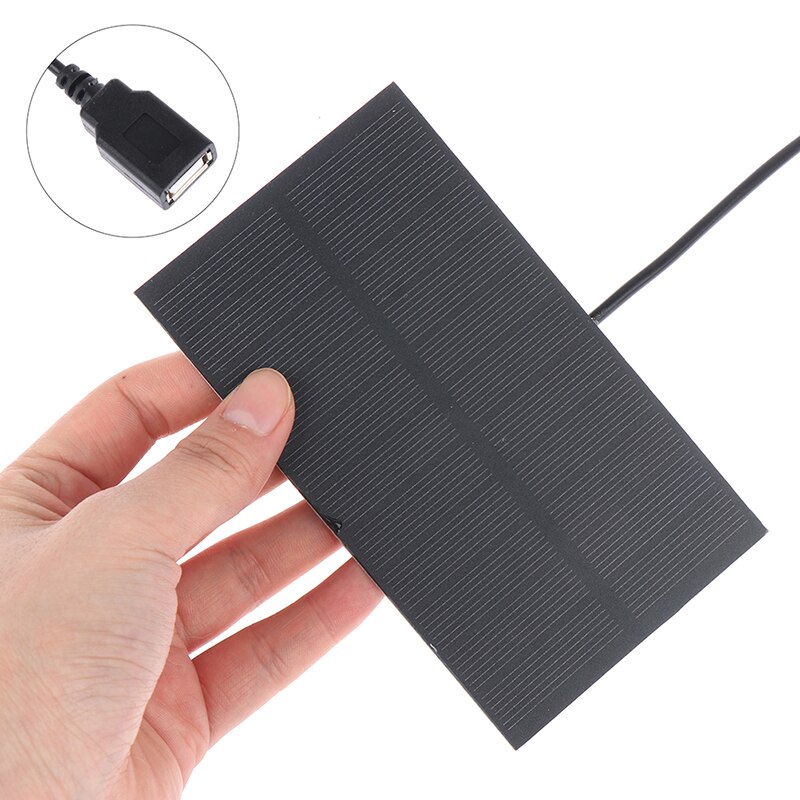 1pcs 5V 1.5W Output USB Solar Battery 5.5V 1.65W Charger Solar Panel 3.7V 18650
