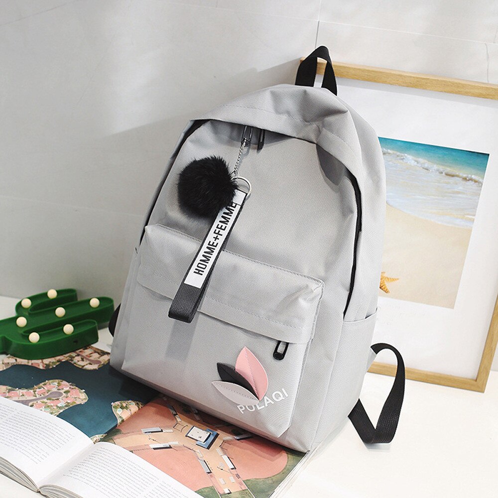 Canvas Vrouwen Rugzak Effen Schooltassen voor Tienermeisjes Jongen Rugzak Casual Reizen Rugzakken Schooltas Satchel Sac a dos