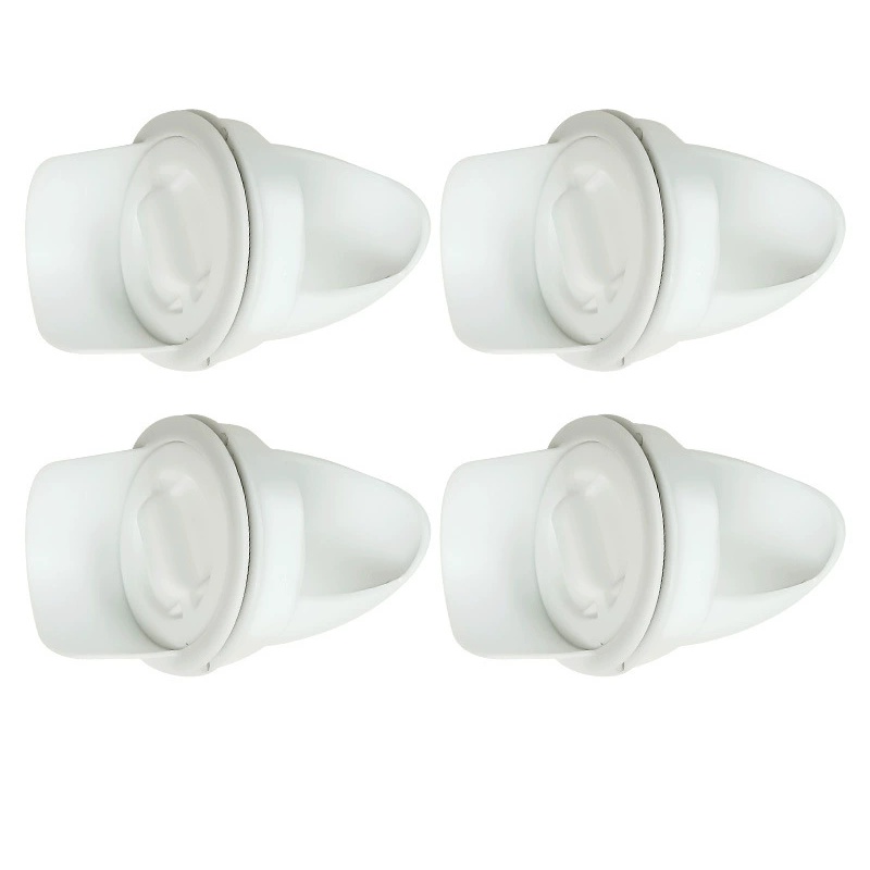 Poultry Automatic Gravity Feeder DIY Rainproof Feeder Port Kit for Bucket Tank Barrels Bins Gravity Feed Kit Troughs Opener Tool: black