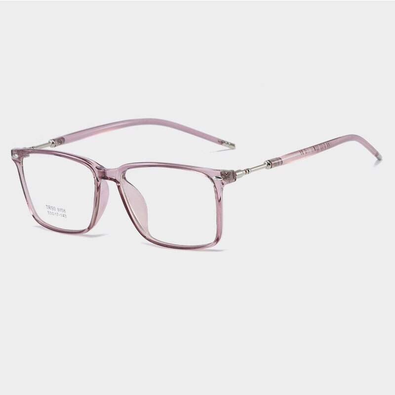 Transparent Eyeglasses Blue Light Blocking Optical Glasses Frames Women Men Computer Eye Glasses Eyewear Square Oculos: Purple
