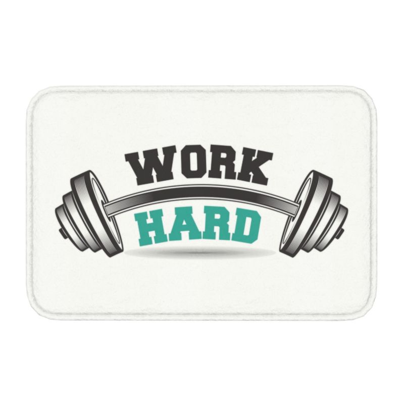 Eat, Sleep, Train, Repeat Fitness, Motivational Quotes Rug Doormat Kitchen Bathroom Fitness Room Entrance