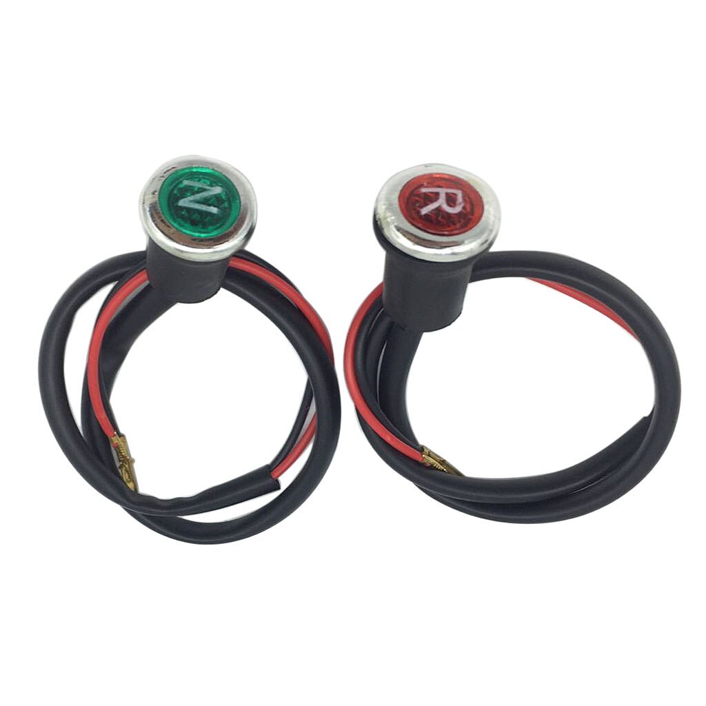 Indicador de luz neutra y inversa ATV, para 90/110/125/150/200/250/300cc ATV Quad Sunl/Taotao/Eagle/Loncin DC 12V, 2 uds.