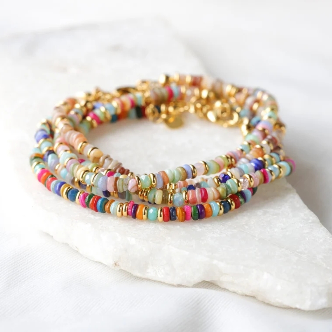 KKBEAD Boho Armband Vrouwen Y2k Sieraden Bohemian Armbanden Kleurrijke Shell DIs Kralen Zomer Strand Pulseras Mujer