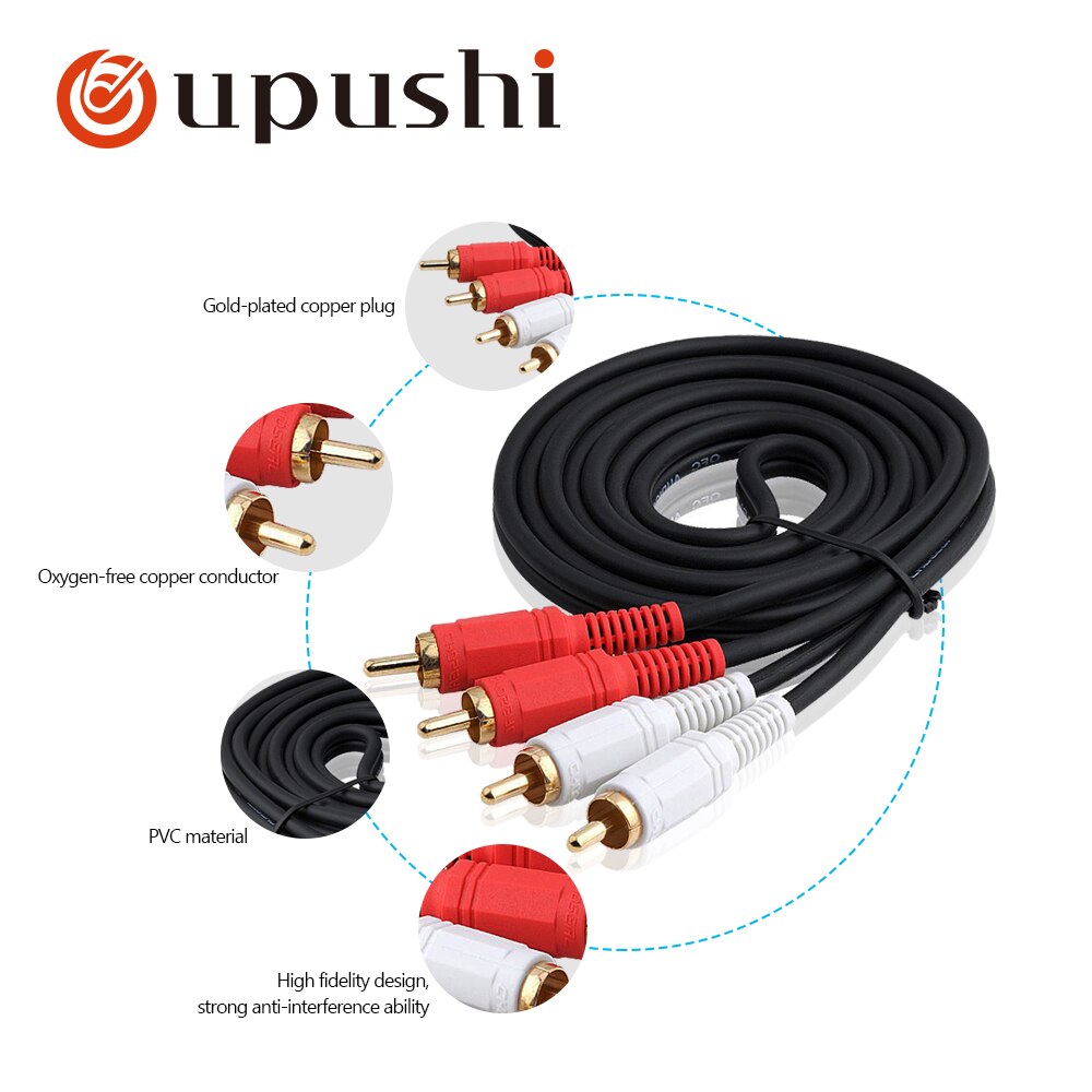 Oupushi 3.5 Lianhua Contea di collegamento computer TV telefono cellulare e amplificatore di potenza