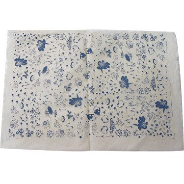 Papier de transfert en céramique sous glaçure, décalcomanies bleues et blanches, moyenne et haute température sous glaçure pour céramique: style 8