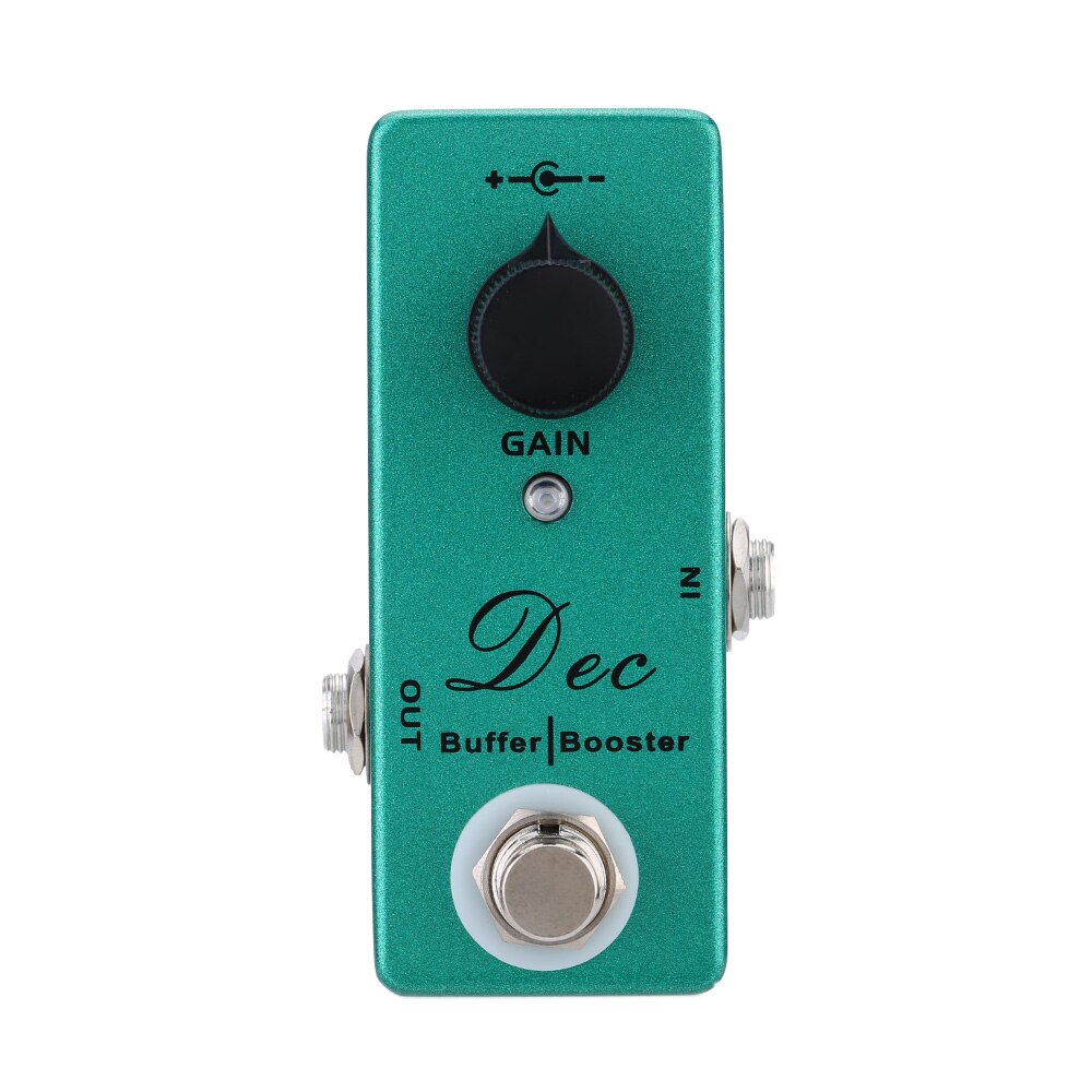 MOSKY Mini Single Dec Buffer Guitar Effect Pedal Clean Boost True Bypass Booster Electric Guitar Effect Pedal with Clean Booster