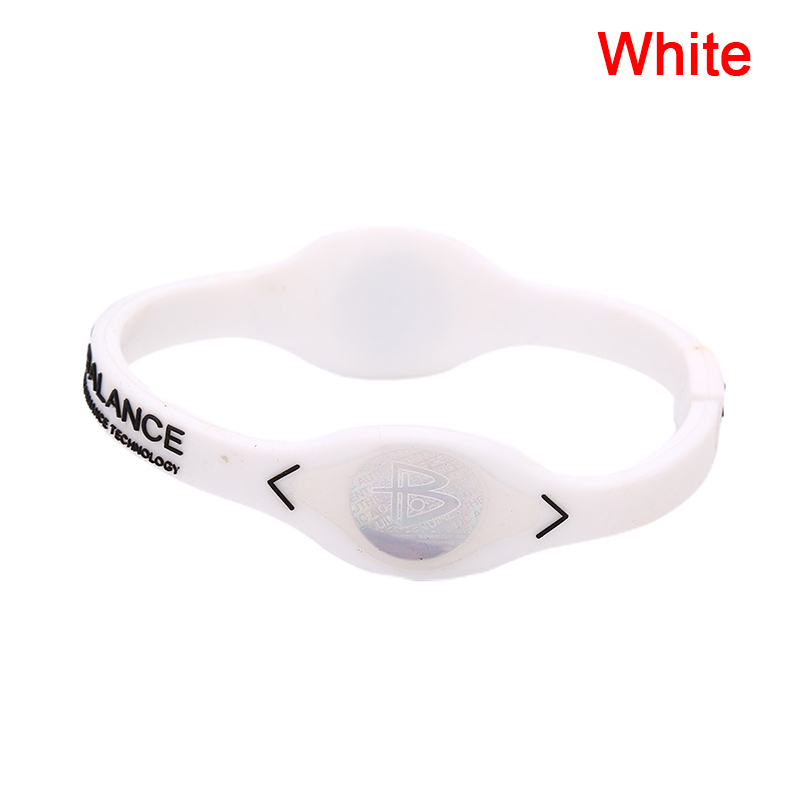 Power Balance Energy Health Bracelet for Sport Wristbands Ion Silicone Band: Titanium Plated