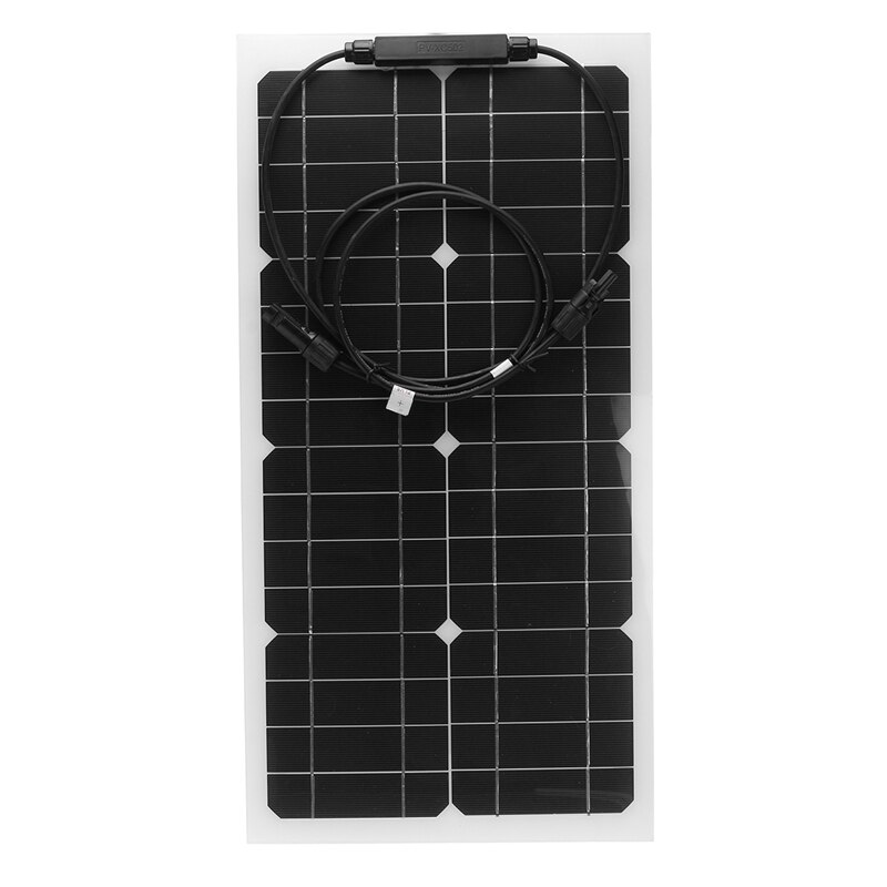 Flexible 100W Solar Panel Kit With 60A Battery Charger Controller For Caravan Rv