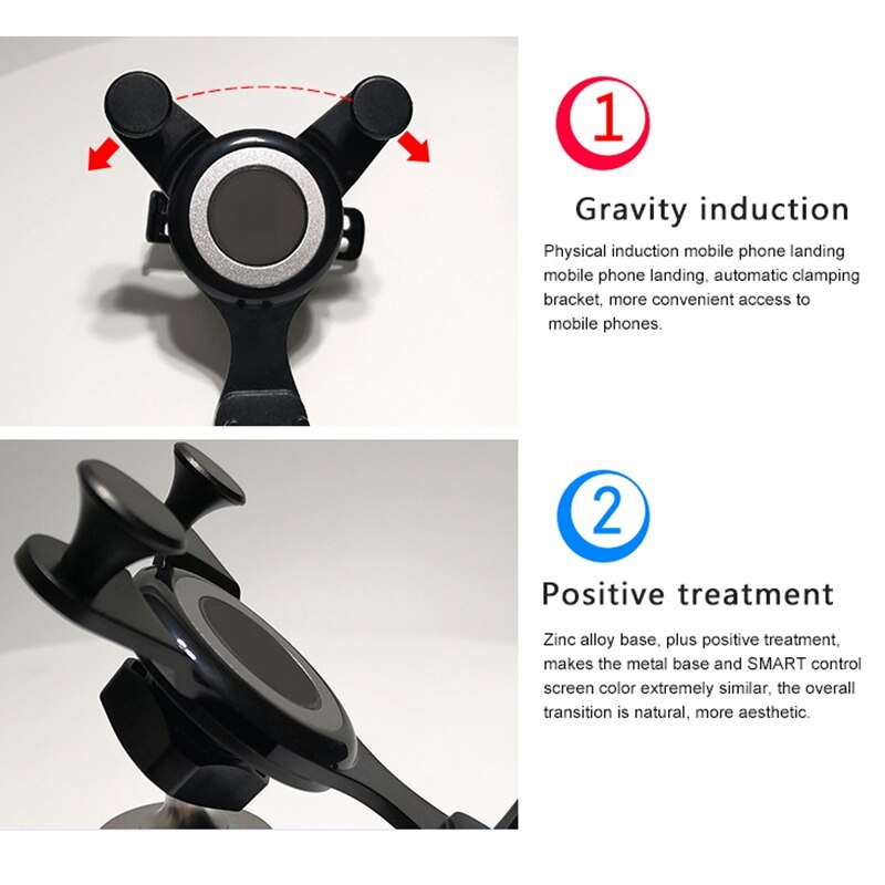 Auto mobiele telefoonhouder auto luchtrooster clip montage navigatie oplaadhouder voor smart 453 fortwo & forfour