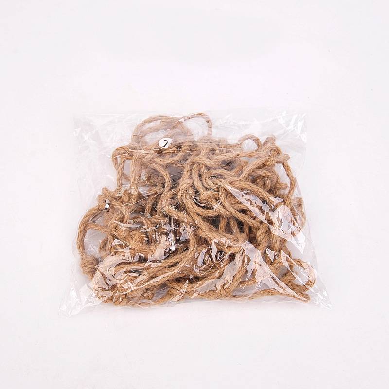 1pc Parrot Hamster Sugar Glider Hemp Rope Climbing Net Hammock Hanging Toy Bed Tunnel Cage Small Pet Bird Playing Supply