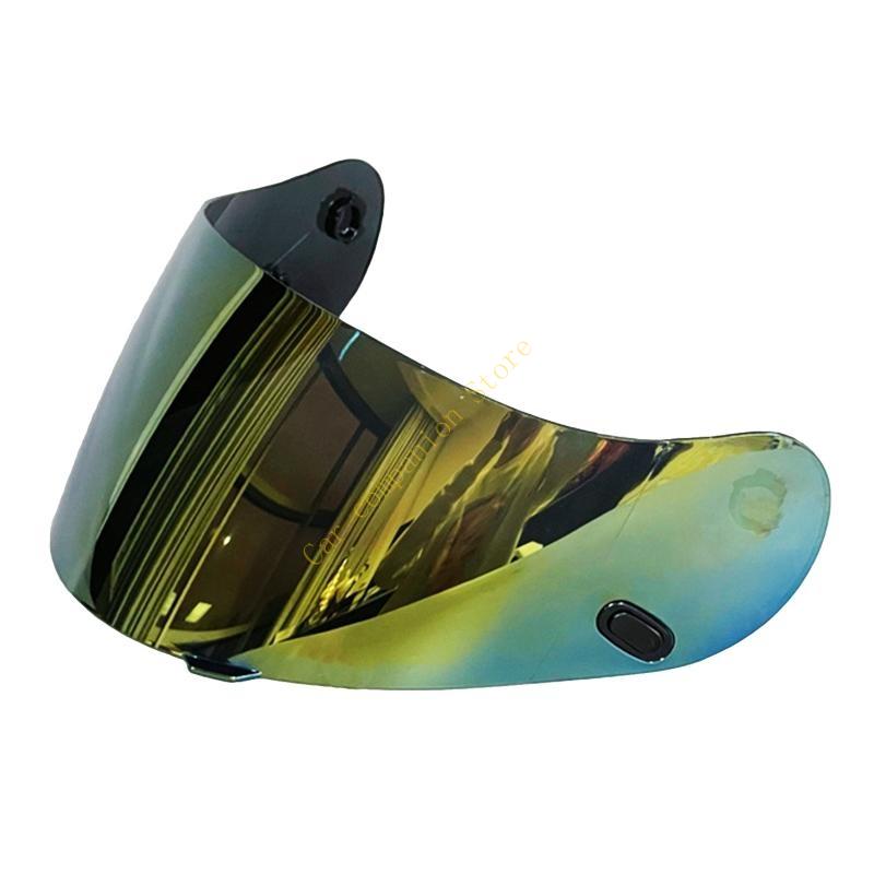 Motorcycle Helmet Visor for HJC CL-16 CL-17 CS-15 Anti-UV Dust-proof Helmet Lens 11UD: Gold