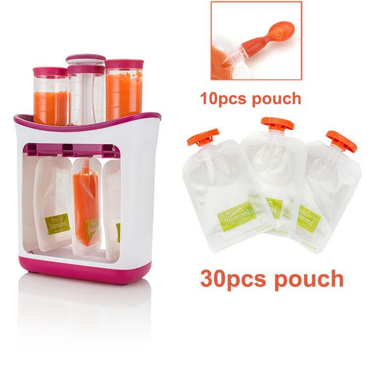 Babymad maker økologisk mad kværn til nyfødte frisk frugt juice beholdere opbevaring baby silikone børn isoleringsposer: Mak 30 p 2