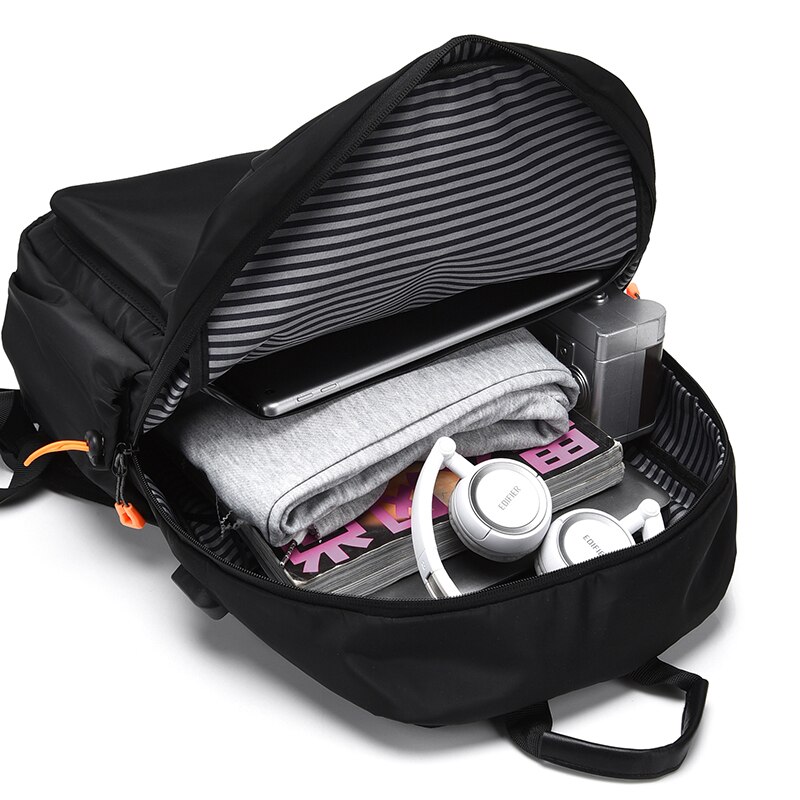 Herren-rucksack, reise-laptop-rucksack, strapazierfähiger, wasserabweisender schul- und college-rucksack, laptoptasche für damen, passend für notebooks, schwarz