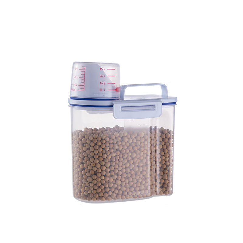 Récipient de stockage d'aliments pour animaux de compagnie de supérieure avec joint hermétique, durable, grande capacité, facile à nettoyer et mn pour chiens et chats: Argent