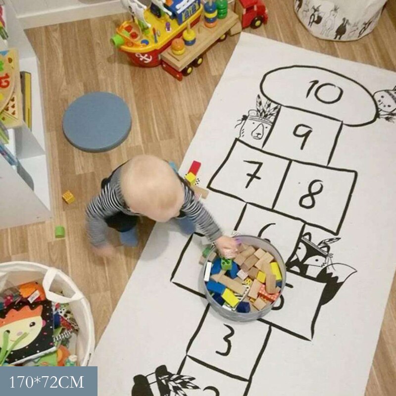 Babyspil legemåtte nordisk baby hinkemåtte bløde kravle tæpper børn aktivitet leg gymnastikmåtter værelse dekoration gulvtæppe