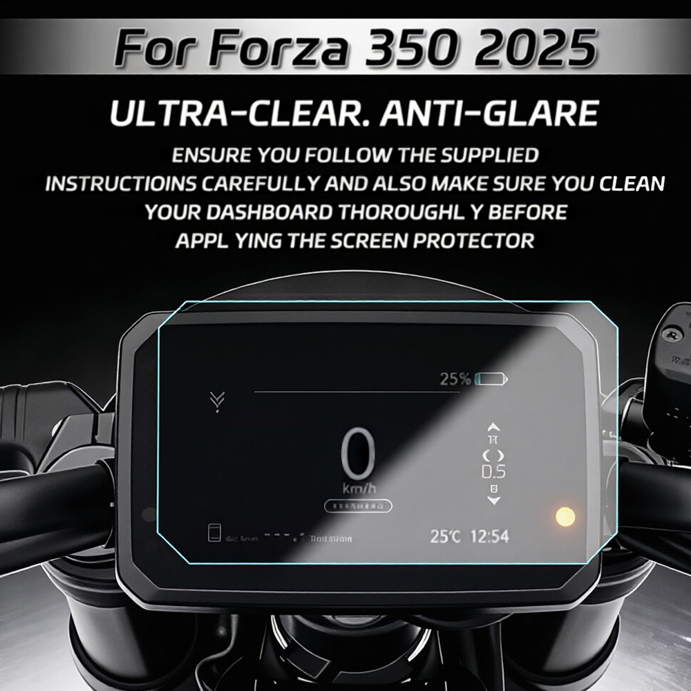 Fit Voor Forza 125 350 750 2025-Motorfiets Anti-kras Scherm Dashboard Protector Instrument TFT LCD Beschermende Film