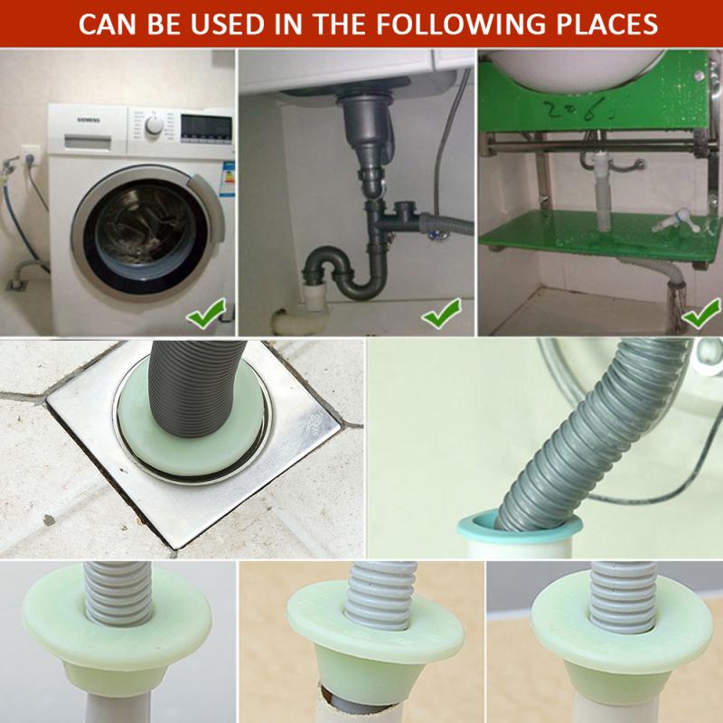 Sewer Pipe Sealing Ring Deodorant Silicone Floor Drain Sealing Ring Washing Machine Pipe Sewer Sealing Plug