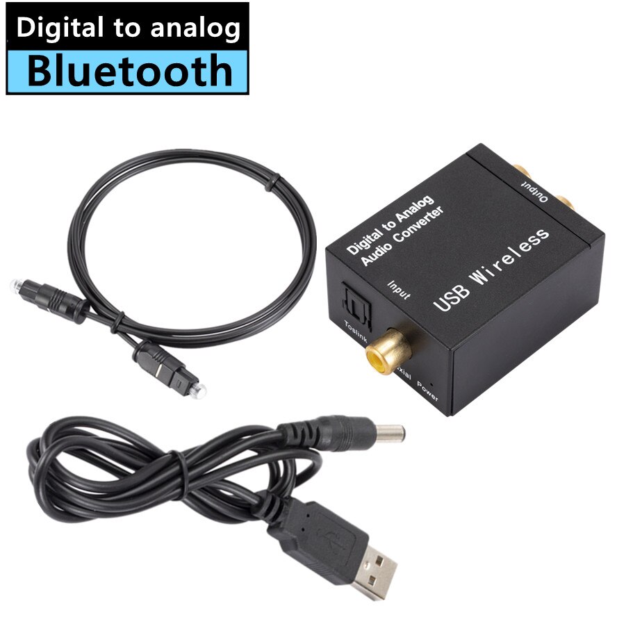 Bluetooth 4.0 Digitale Audio Analoog Converter Glasvezel Coaxiale Signaal Naar Analoge Rl Audio Converter Versterker Decoder: Default Title