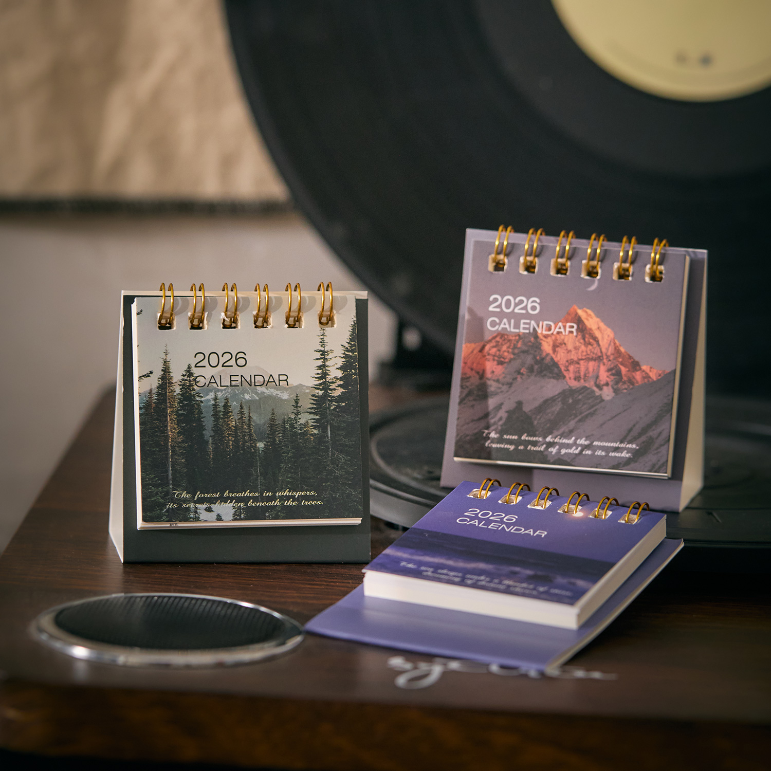 Mini Desk Calendar Dayd Starlight Series Portable Calendar Desktop Ornaments Check-In Plan Small Desk Calendar