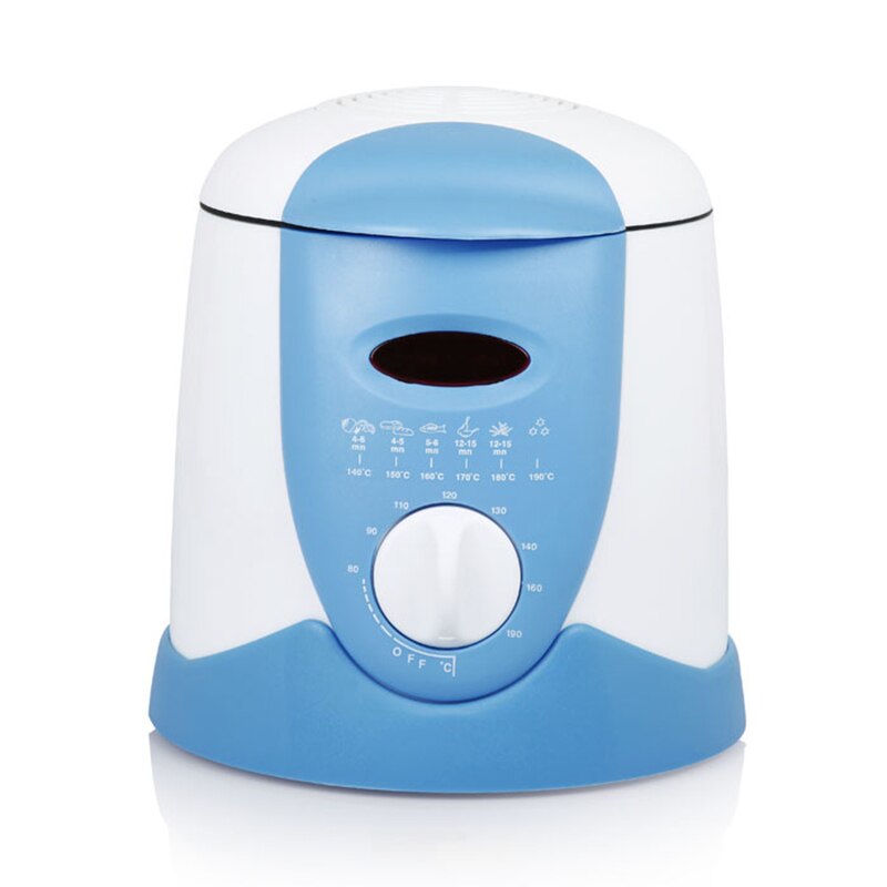 Smokeless multifunctional frying pan 0.9L Mini electric oil fryer oven French fries Grill Chicken Fried Fish Pot machine EU