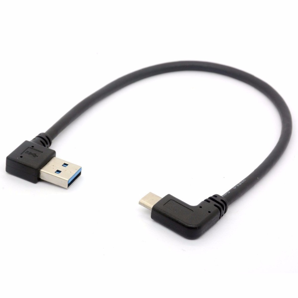 Kątowy kabel USB C kabel USB 90 stopni 3.0 A robić USB typu C w lewo/w prawo robić synchronizacji i przewód zasilający