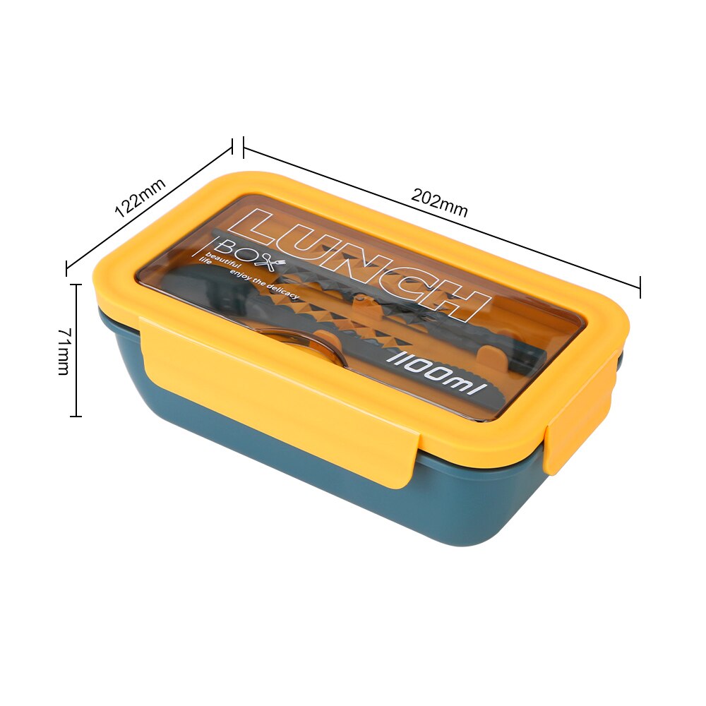 Microwave Dinnerware 1100ml Japanese Style Lunch Box Eco-Friendly Food Container Food Storage Container Wheat Straw Material