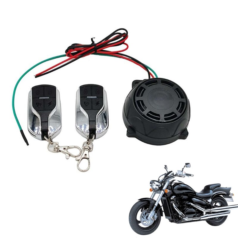 Motorrad Alarm Sicherheit System 12V Warnung Alarm Bausatz mit Dual Fernbedienung Diebstahl Schutz Zubehör