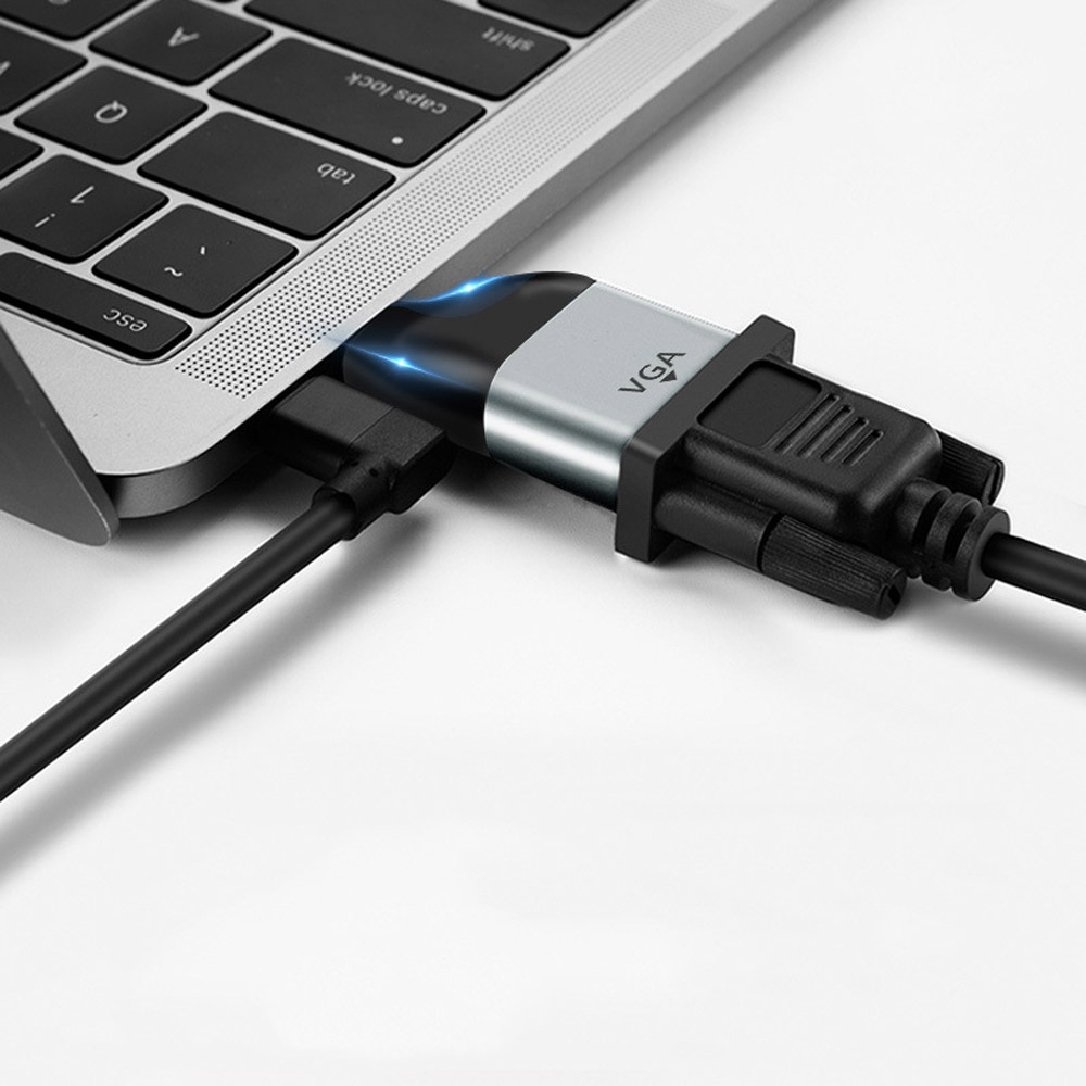 TYPE-C Naar Hdmi/Vga/Dp/Gb/Mdp-Verbindingsadapter 4K @ 60Hz Geschikt Voor Iaptop Projectiescherm High-Definition Conversiekop