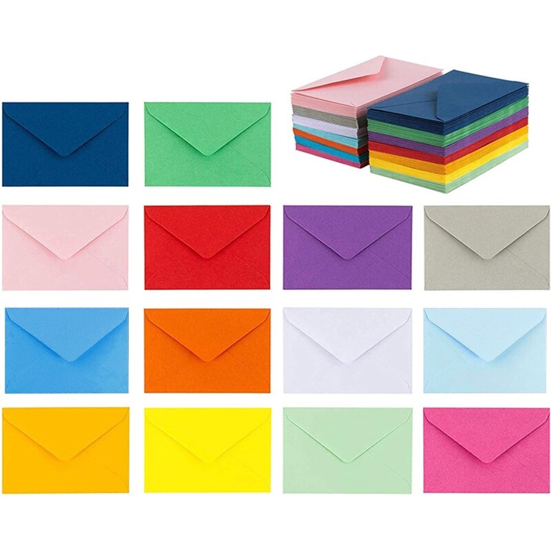 10pcs Blank Cards with Envelopes Thank You Cards Handmade DIY Blank Envelope Postcards for Birthday Party Inivitation