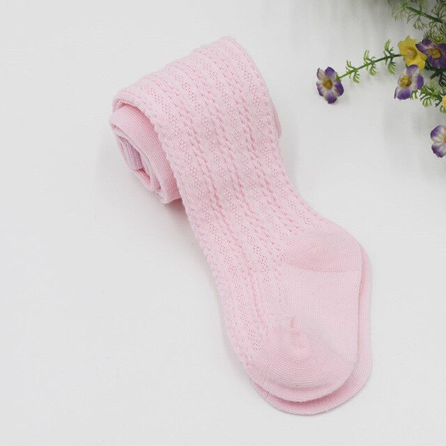 Baumwolle Kleinkind Baby freundlicher Mädchen Knie Hohe Socken freundlicher Strumpfhosen Bein Wärmer Strümpfe: Rosa / 1 zu 2T
