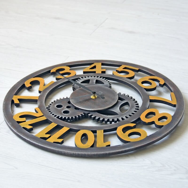 Vintage romersk klocka retro europeisk redskap väggklocka europeisk steampunk redskap vägg heminredning modern 3d väggklocka