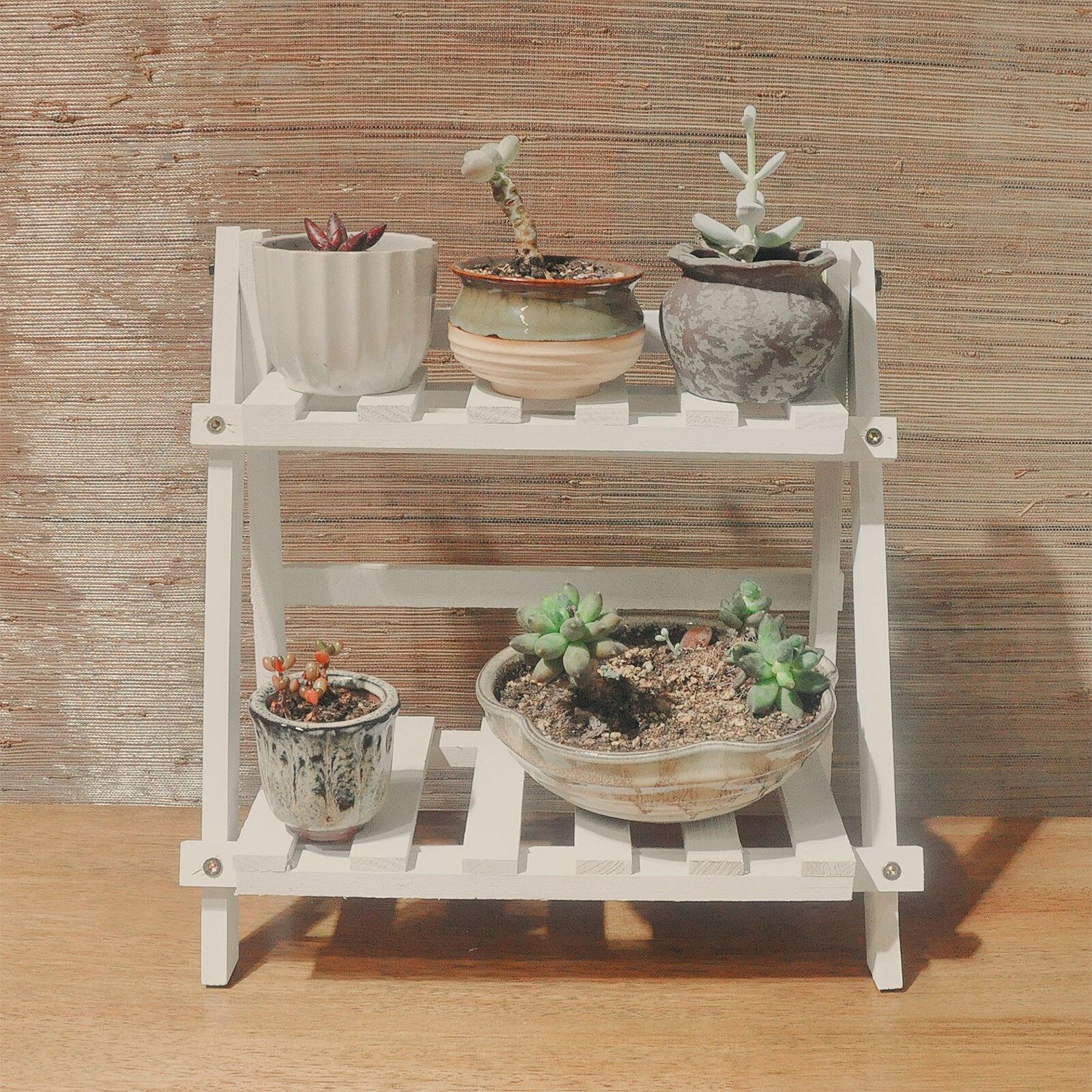 Wooden Plant Stand Flower Pot Display Rack Stand Shelf Multif Durable Storage Bonsai Organizer Rack For Home Garden Decoration