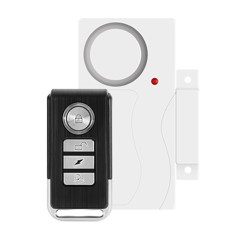 Magnetic Door Bell Alarm System Home Security Wireless Remote Control Welcome Door Bell Home Shop Shed Security System: Default Title