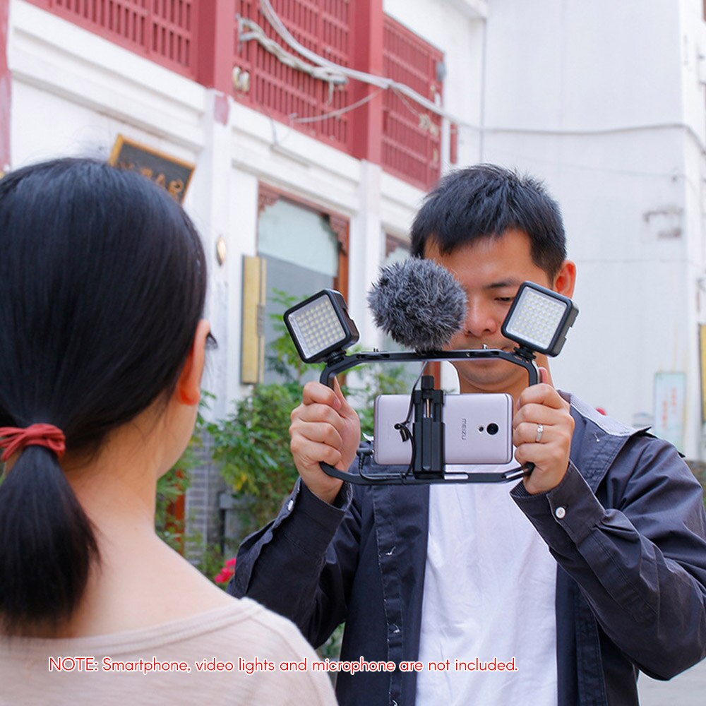 Cage de caméra de stabilisateur de Vlog tenue dans la main en métal Ulanzi m-rig avec 3 supports de chaussures froides support pour téléphone pour Smartphone GoPro DSLR