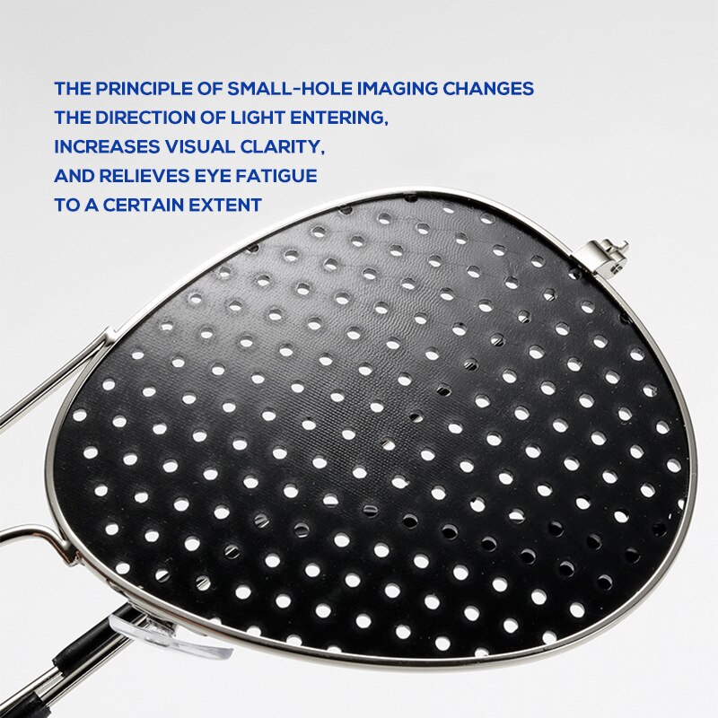 Cycling Eyewear Black Unisex Vision Care Pin hole Sunglass Eye Training Glass Pinhole Eyesight Improve plastic Eye Fitness