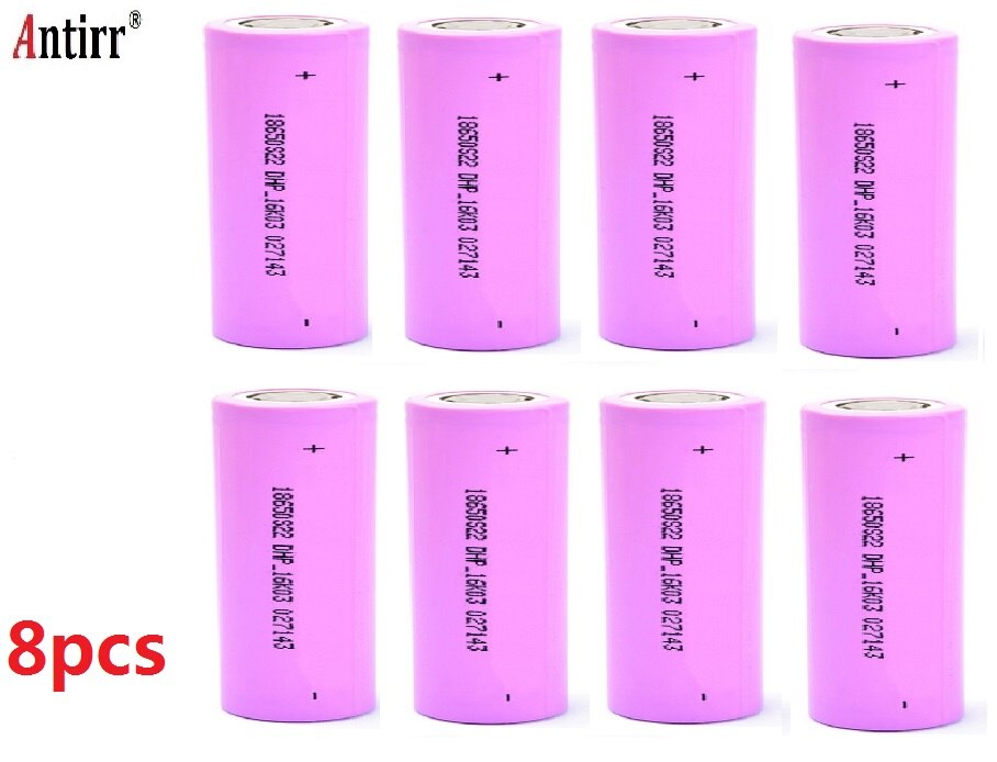 18650 Battery rechargeable 18650 26FM for flashlight power bank ICR18650-26FM 2600mAh 3.7v charge18650 rechargeable battery: 8pcs