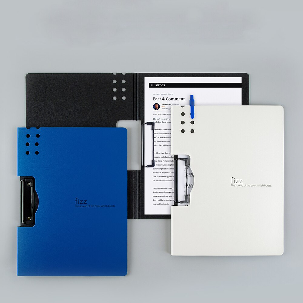 Horizontal A4 Folder 3 Layers Thick Matte Texture Folder Portable Pad Portable Pen Tray Office Metting File Pocket