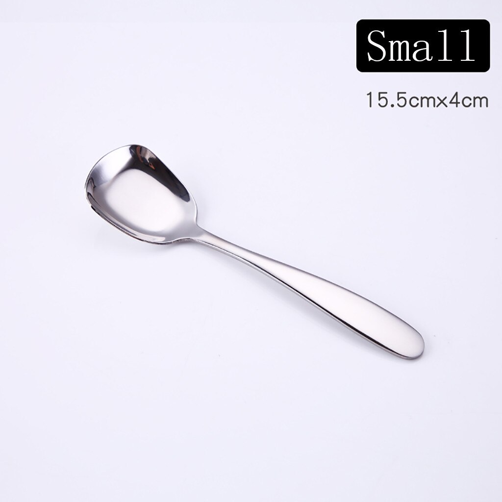 304 Stainless Steel Soup Spoons Table Spoons Dinner Rice Spoons Special Squar Small Spoon Cinnerware
