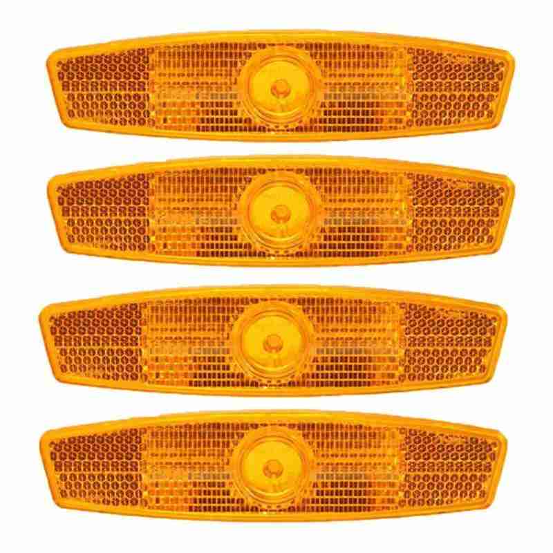 4 Stuks Fiets Reflector Veiligheid Reflectoren Velg Reflectoren Light Safty Waarschuwing Bike Reflector Licht Wiel Lichten Supply: Default Title