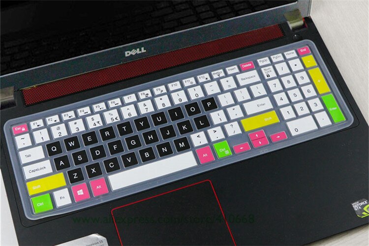 15.6 inch laptop keyboard cover Protector for Dell inspiron 15 5000 5568 15CR 15cr-4528b Vostro 15-3559 Ins15 5565 5567 7567