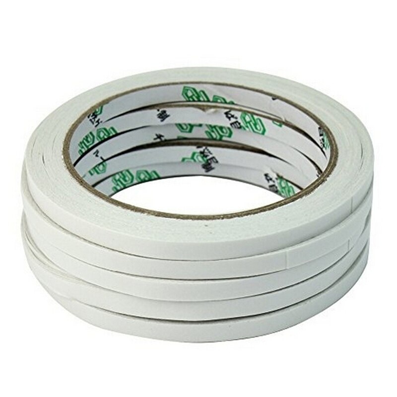 2 Rolls Wit Dubbelzijdig Tape Sticker Gel Adhesive Dubbelzijdig Tape Kantoor Schoolbenodigdheden Zelfklevende
